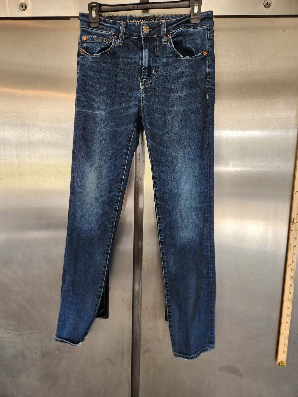 American Eagle Mens Slim Jeans 28x32 Extreme Flex Medium Wash Blue Stretch Denim